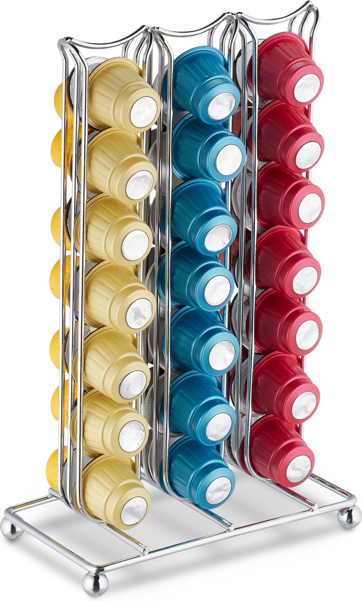 capsulehouder - geschikt voor Nespresso - voor 42 cups - metaal
