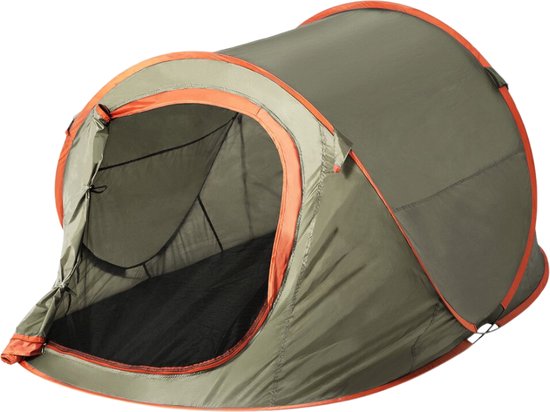 Orange85 Pop Up Tent - Camping - Groen - 220x120x95cm - Nylon - Lichtgewichttenten - Festivaltent
