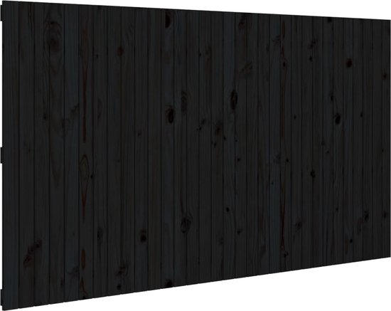 vidaXL Hoofdbord wandmontage 146,5x3x80 cm massief grenenhout wit