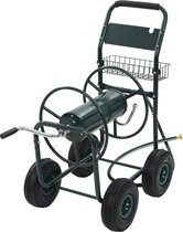 Bol.com vidaXL - Tuinslangtrolley - met - 1/2" - slangkoppeling - 75 - m - staal aanbieding