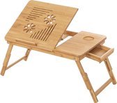 Verstelbare Bamboe Laptoptafel met Inklapbaar Ontwerp