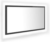 vidaXL-Badkamerspiegel-LED-80x8,5x37-cm-acryl-hoogglans-grijs