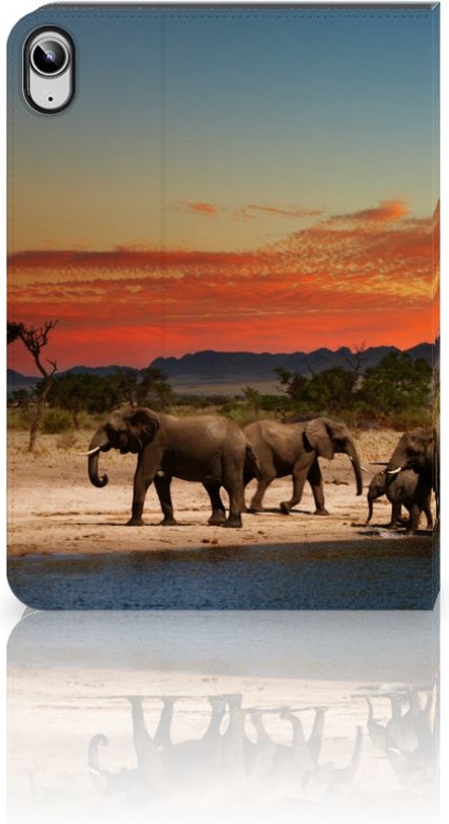 iPad (2022) 10.9 Flip Case Olifanten