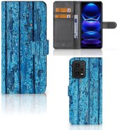 Magnet Case Xiaomi Redmi Note 12 5G | Poco X5 Telefoonhoesje Wood Blue