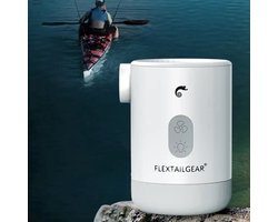 KimDo - Electrische opblaas pomp - wit - 4 in 1 - Luchtpomp - Lantaarn - Vacuümpomp - Noodpowerbank - Camping - Gadgets electronica - Reiskoffer benodigdheden - Luchtpomp - Opblaaspomp - Mannen - Vakantie