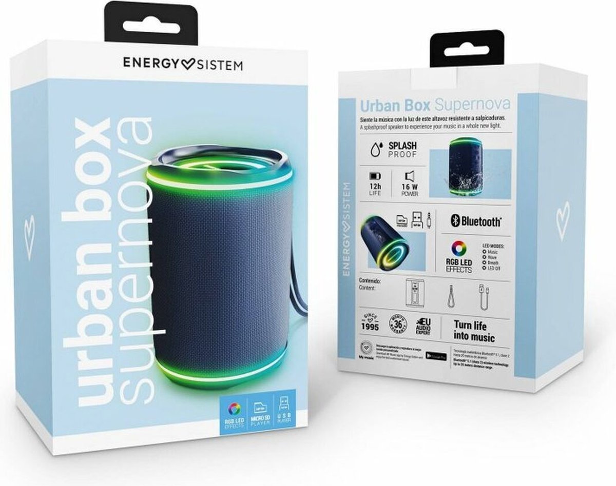 Portable Bluetooth Speakers Energy Sistem 454952 16 W