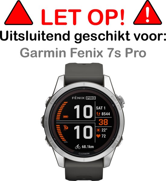 Screenprotector - 3 Stuks - Geschikt voor Garmin Fenix 7S Pro - Sterk & Shockproof - Tempered Glass - Gehard Glas - Beschermglas Screen Cover - Bescherm Protector voor Smartwatch