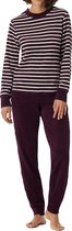 Schiesser dames pyjama badstof - Purple - Casual essentials - 44 - Paars