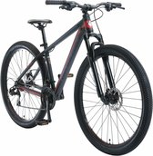Bikestar 29 inch, 21 speed hardtail Sport MTB, zwart / rood