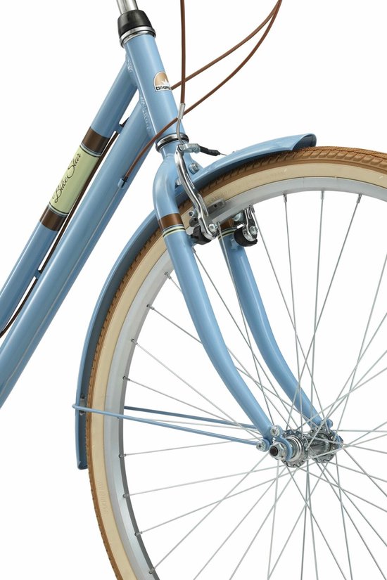 Bikestar 28 inch, 7 sp derailleur retro damesfiets, blauw - Bikestar