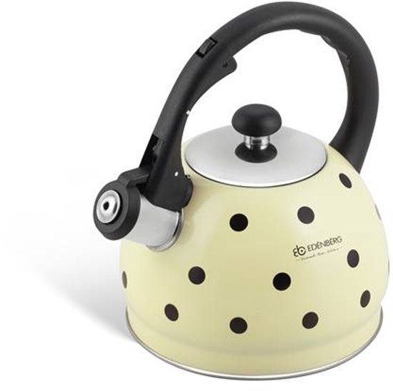Edënbërg Classic Line - RVS Fluitketel - 2.0 liter - Crème
