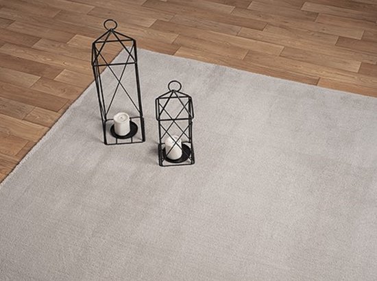 Karpet24 Loft modern pluizig laagpolig tapijt, antislip onderkant, wasbaar tot 30 graden, heerlijk zacht, bontlook, zand-80 x 150 cm