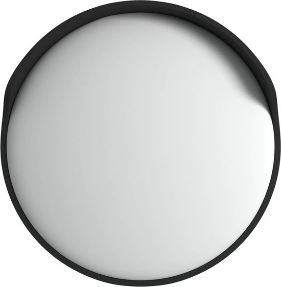 vidaXL Miroir convexe d'extérieur 30 cm (noir)