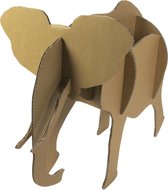 Kartonnen olifant - Kartonnen 3D dier - 61x34x48 cm - Dieren figuur van karton - Speelgoed - KarTent
