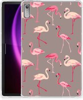 Cover Lenovo Tab P11 Gen 2 Back Case Flamingo met transparant zijkanten