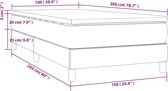 vidaXL - Boxspring - met - matras - fluweel - donkergroen - 100x200 - cm