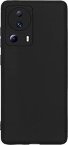 Hoesje Geschikt voor Xiaomi 13 Lite Hoesje Siliconen Cover Case - Hoes Geschikt voor Xiaomi 13 Lite Hoes Back Case - Zwart