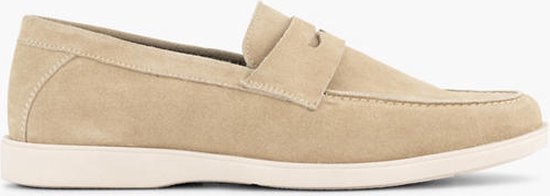 memphis one Beige suéde instapper - Maat 43