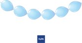 Folat - Doorknoopballonnen licht blauw 8 stuks