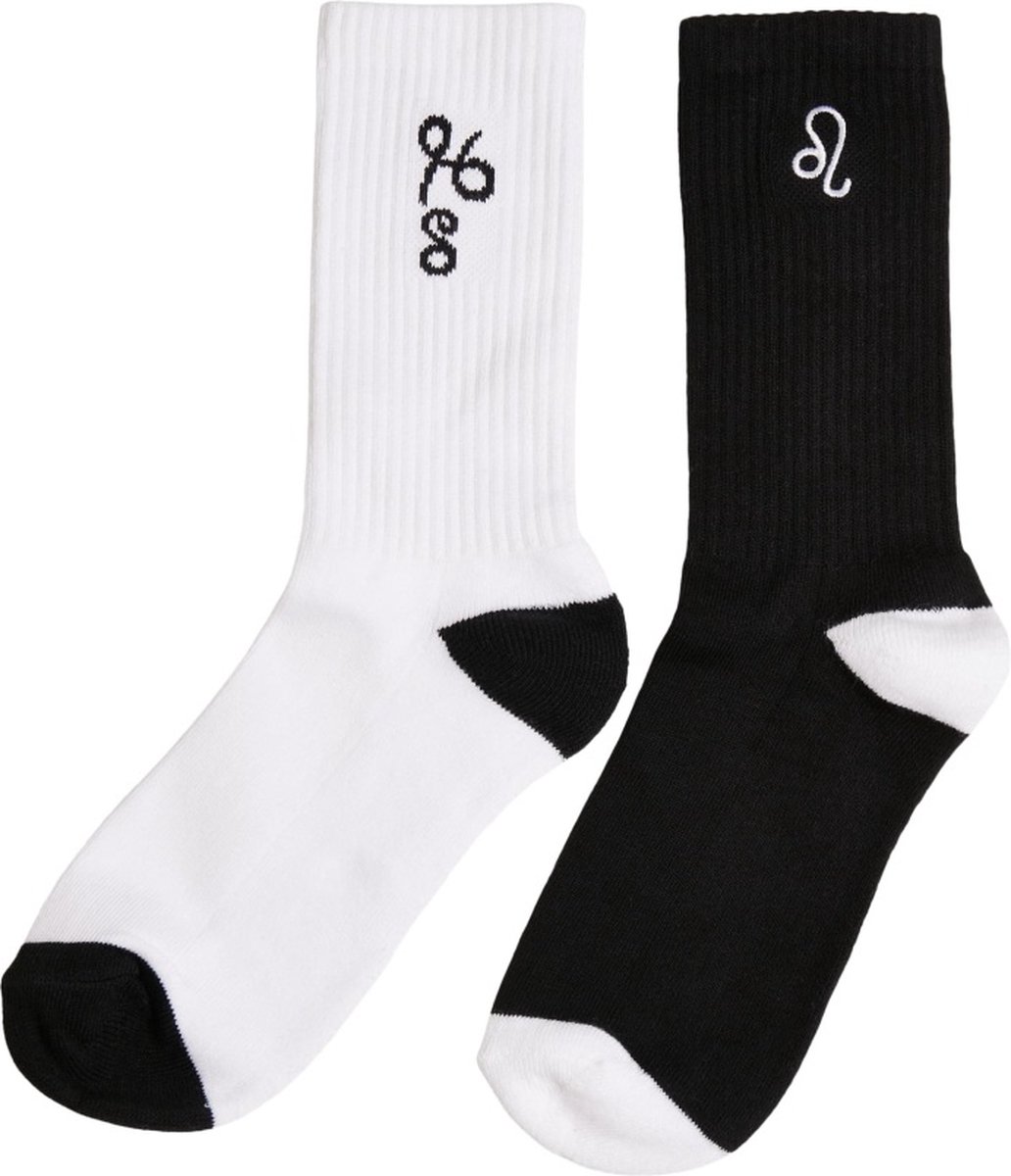 Mister Tee Leo Zodiac 2-Pack Sokken 39/42 Zwart