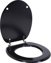 Toiletbril MDF 18 inch zwart zwart