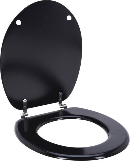 Toiletbril MDF 18 inch zwart zwart