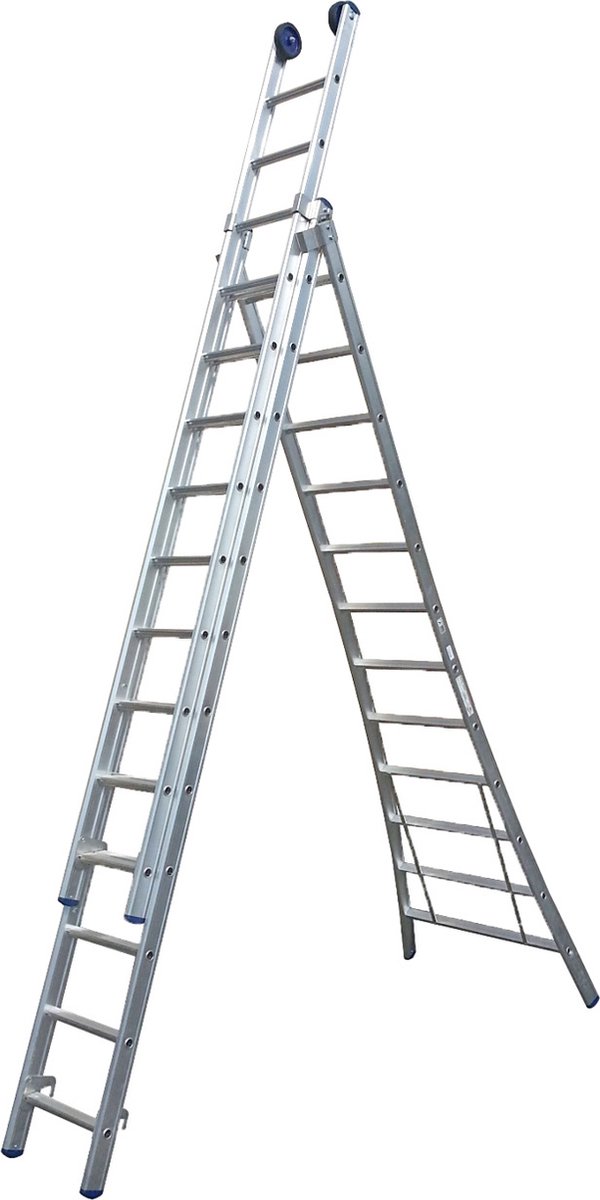 Maxall MR 3-delige Uitgebogen Reformladder - 3x10 Sporten + Toprollen