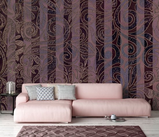 Papier peint photo - Papier peint intissé - Ornement doré - Art - Motif - 312 x 219 cm