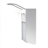 Elleboog dispenser 1000ML voor desinfectiemiddel en/of zeep -  zeepdispenser- elleboogdispenser - aluminium zeep pomp - hygiënisch desinfecterend - wand model