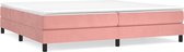vidaXL-Bedframe-fluweel-roze-200x200-cm