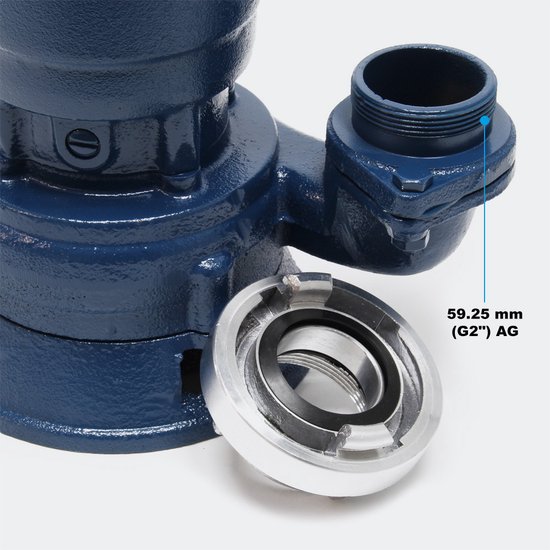 Vuilwaterpomp 550W 10.000l/u met 20m slang en vlotterschakelaar, dompelpomp bouwpomp....