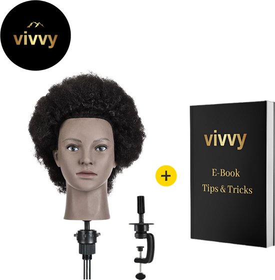 Mannequin Hoofd Paspop Hoofd Met Echt Haar Pashoofd Met Tafelklem