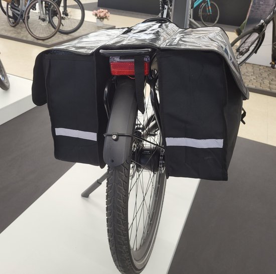 Fietstassen Dubbel 32 Liter Fietstas Elektrische Fiets E-Bike Zwart — afbeelding 2
