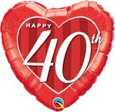 Coeur fleuri «Happy 40th»