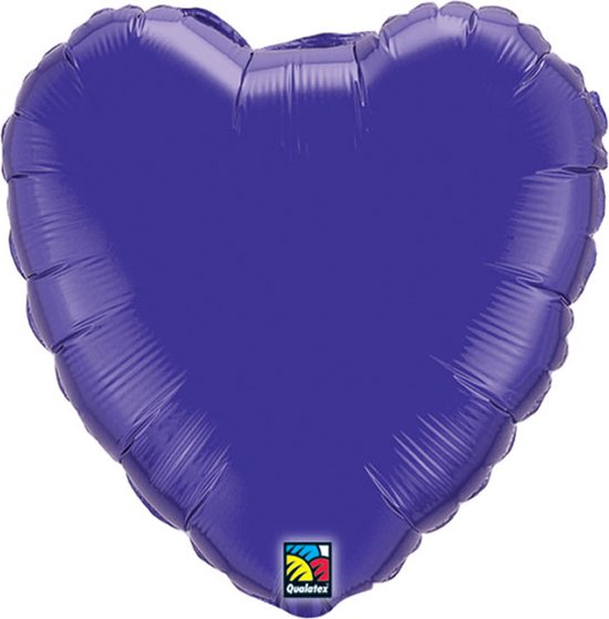 Qualatex - Folieballon XL Hart Donkerblauw 90 cm