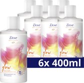 Bol.com Dove Bath Therapy Glow - Badschuim & Douchegel - 6 x 400 ml - Voordeelverpakking aanbieding