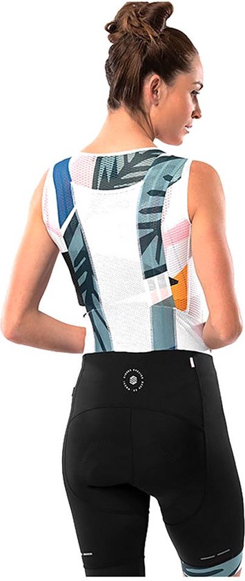 Cuissard Vélo Femme SIROKO BX Jungle - Haute Compression, UPF50 - Pour Longues Randonnées