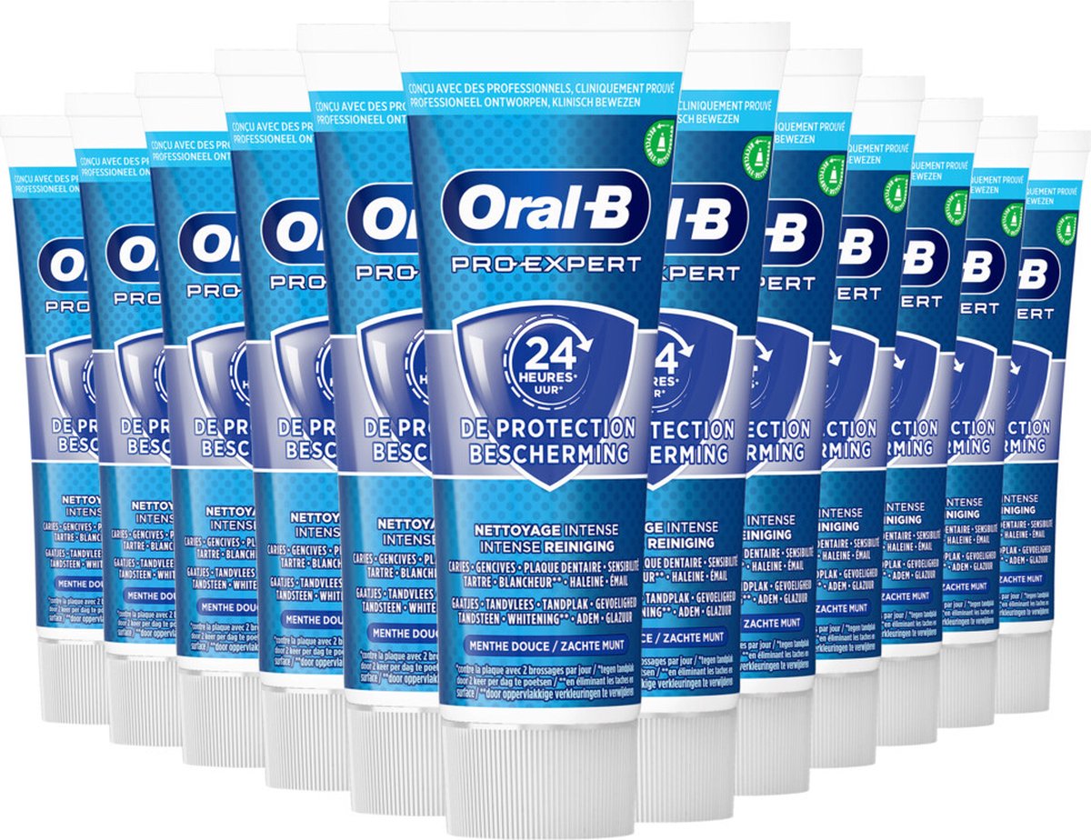 Goedkoopste Oral B - Tandpasta - Pro-Expert - 24u Bescherming - Intense Reiniging - Zachte Munt - 75ml x 12