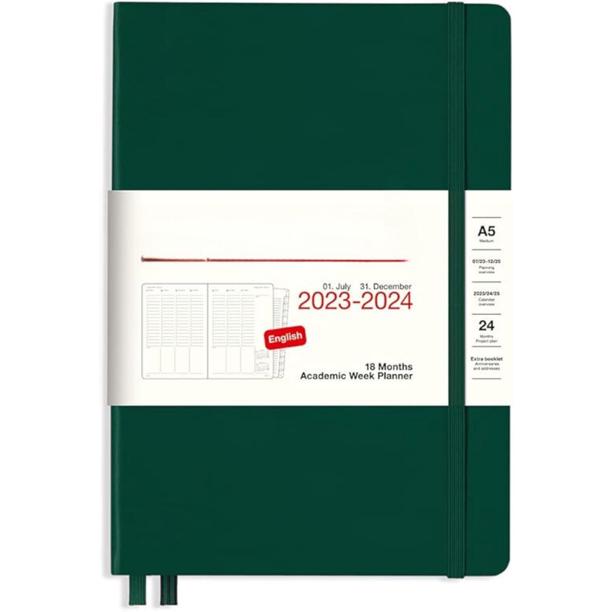 Equivera Weekplanner 2025 - Weekly Planner - Agenda - Kalender - Maandplanner - Famillieplanner