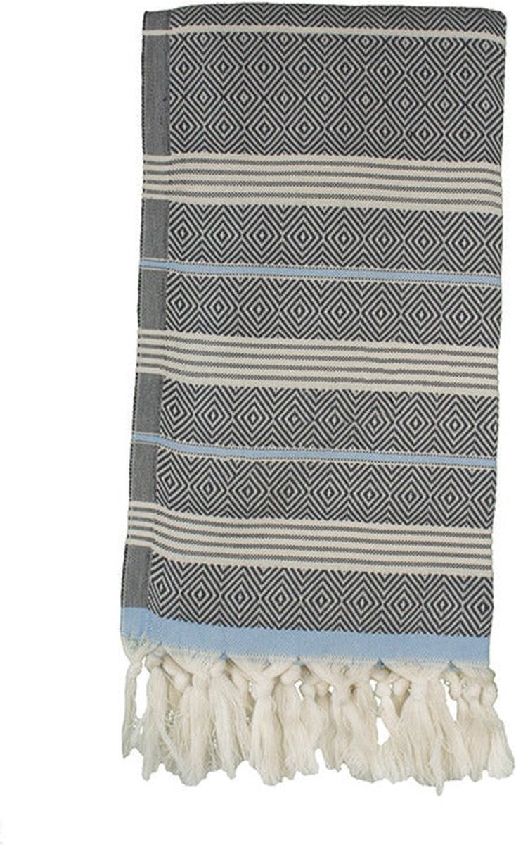 Beachie Bloemendaal antraciet - baby blauw