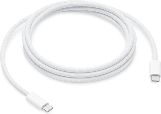 Originele Apple 240W Geweven USB-C naar USB-C Kabel 2 Meter Wit
