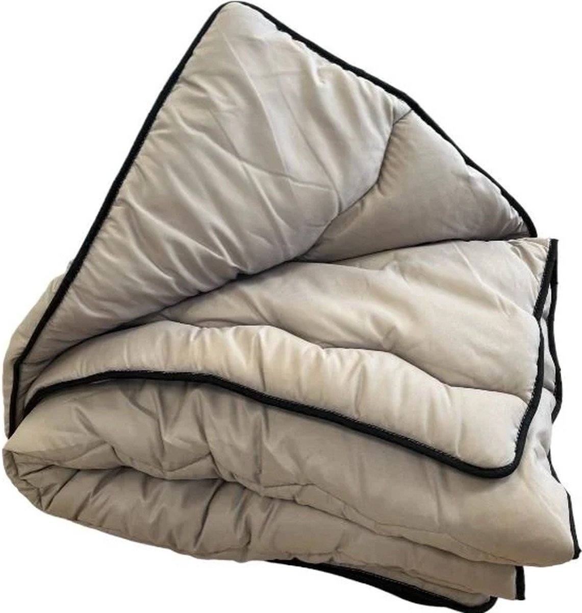 Zavelo Eazzy All-in-one-Dekbed Beige - Lits-Jumeaux (240x220 cm) - Extra Lang - Dekbed zonder overtrek - Dekbed in kleur - Anti Allergie - Zomerdekbed & Winterdekbed - Wasbaar op 60°C
