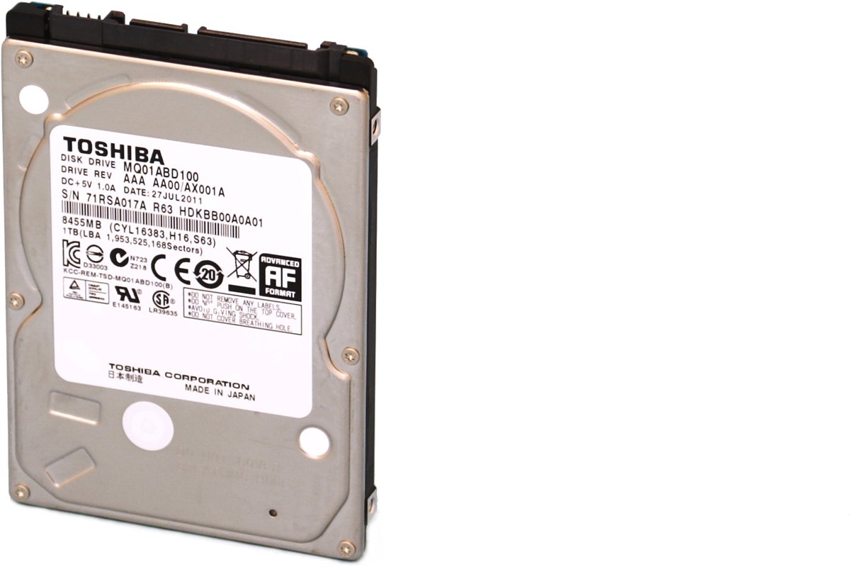 Toshiba MQ01ABD050 500GB - Interne Harde Schijf / 2.5 inch / SATA 2