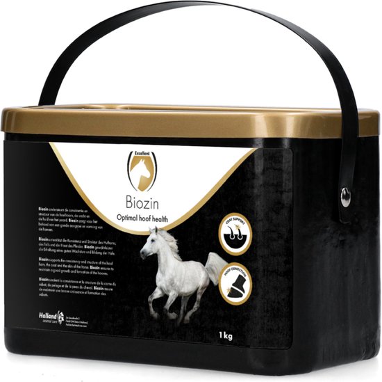 Excellent Biozin - Ondersteund bij de regeneratie van de hoeven, vacht en huid - Geschikt voor Paarden -1kg Excellent Biozin - Ondersteund bij de regeneratie van de hoeven, vacht en huid - Geschikt voor Paarden -1kg