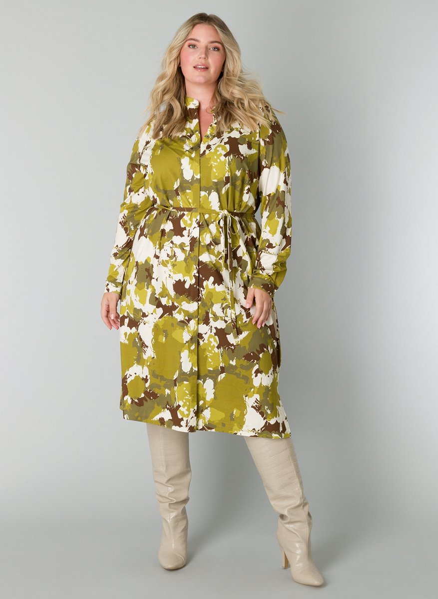 YESTA Róisín One pieces - Avocado Green/Multi - maat 0(46)