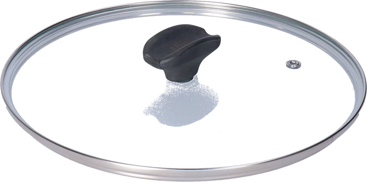 Secret de Gourmet - Set van 2x universele glazen pannendeksels - voor pannen van dia 16 en 24 cm - kookpannen deksels