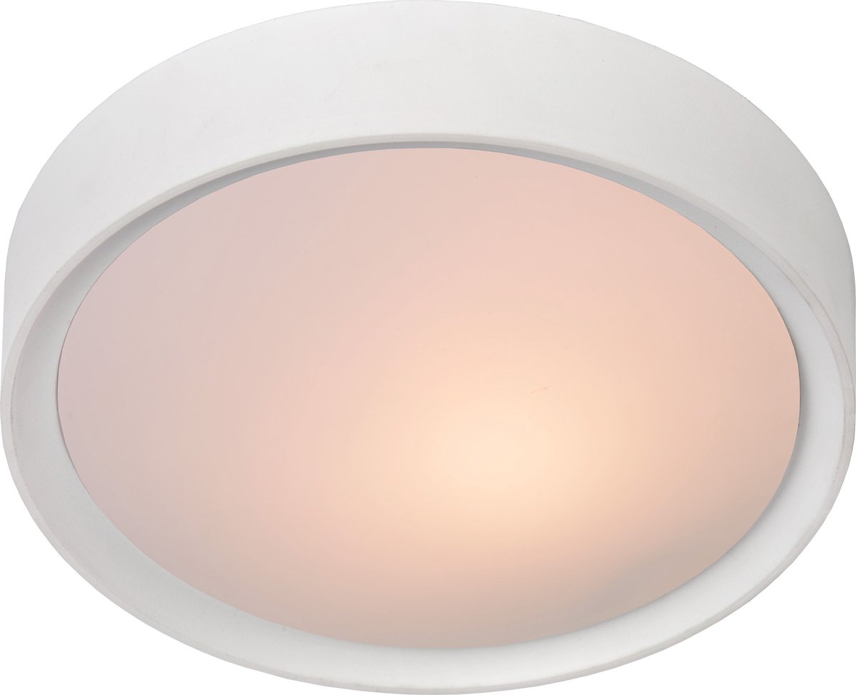 Lucide plafonnire Lex E27 25 cm wit