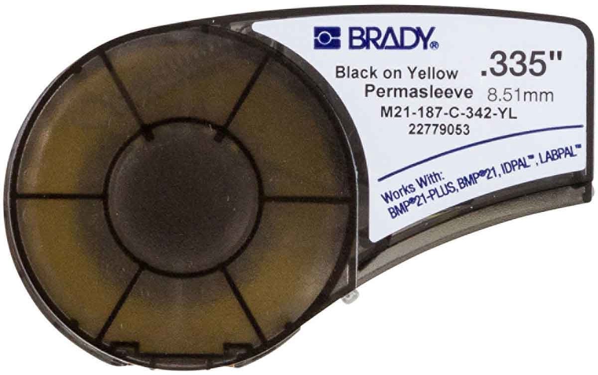 Brady M21-187-C-342-YL printeretiket Geel Niet-klevend printerlabel