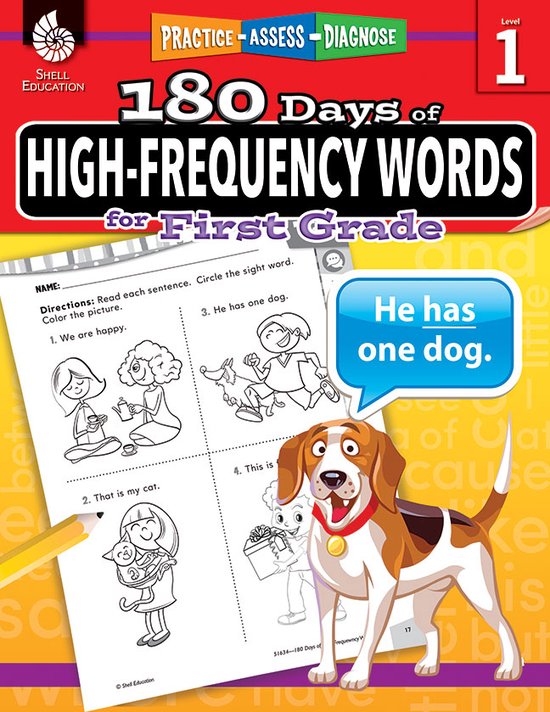 180 Days of High-Frequency Words for First Grade - cover