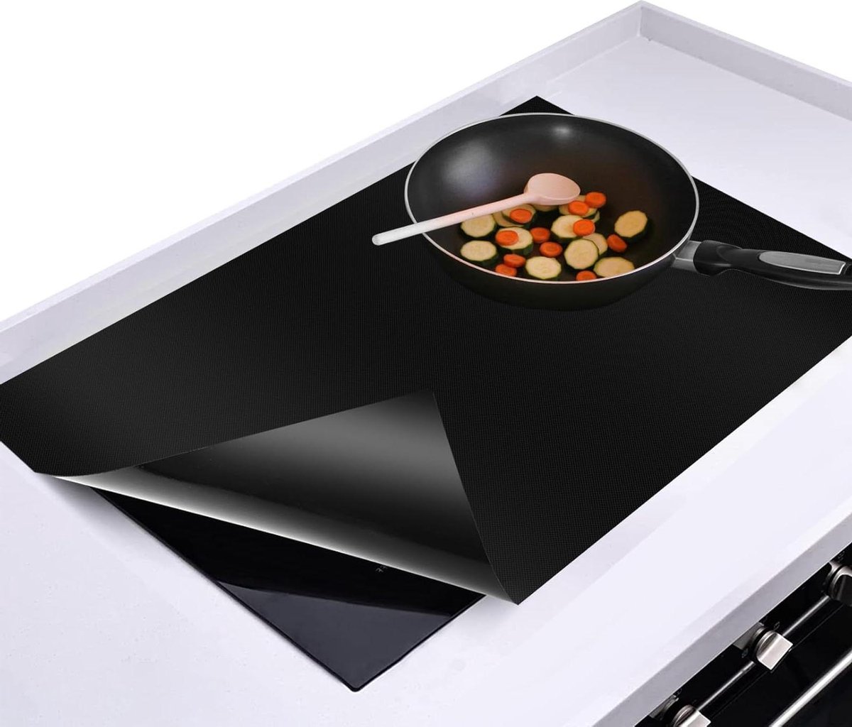 Siliconen inductiemat keuken- beschermmat inductiekookplaat - fornuisbeschermmat - 54 cm x 90 cm